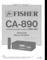 Fisher CA890 OEM Service