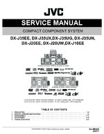 JVC DXJ35EE OEM Service