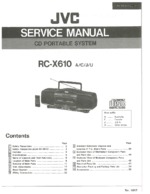 JVC RCX610 OEM Service