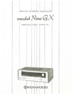 KENWOOD NINE GX OEM Owners