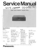 PANASONIC CQ-D55EU OEM Service