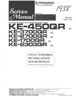 PIONEER KE2700QR Schematic Only