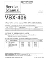 PIONEER VSX-406 OEM Service