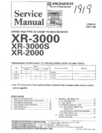 PIONEER XR3000S OEM Service