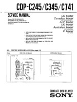 SONY CDPC345 OEM Service