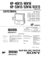 Sony SCCF23DA OEM Service