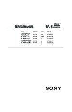 Sony KV25FV12C OEM Service