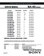 Sony KV29SL43C OEM Service