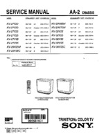 Sony KV29V20M OEM Service