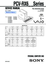 Sony PCVRX6 OEM Service