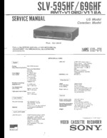 SONY SLV-595HF OEM Service