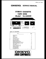 Onkyo TA630DM OEM Service