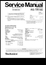 TECHNICS RS-TR180 OEM Service