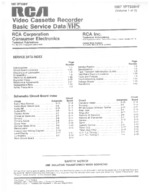 RCA VPT630HF OEM Service