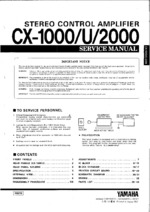 YAMAHA CX1000U OEM Service