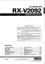 YAMAHA RX-V2092 OEM Service