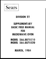 SEARS 566.8878520 OEM Service